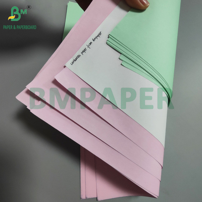 75gm Putih Pink Carbonless NCR Paper Untuk Waybill 8,5 'x 14' 'Image Hitam