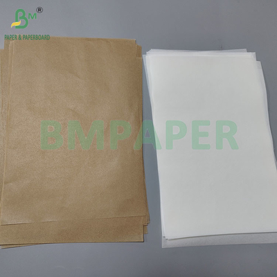 40gm Food Grade Oilproof dan Waterproof Brown Baking Silicone Oil Paper