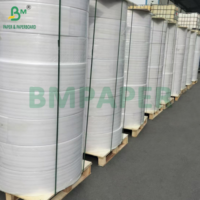 55gsm 60gsm Carbonless Copy NCR Paper Rolls Untuk Invoice Bill 19inch Image Hitam