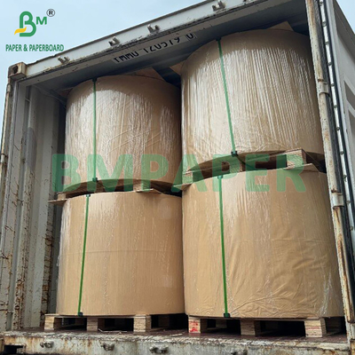120gm Kekuatan tarik tinggi 100% Keputihan Kertas Kraft Untuk Membuat Tas