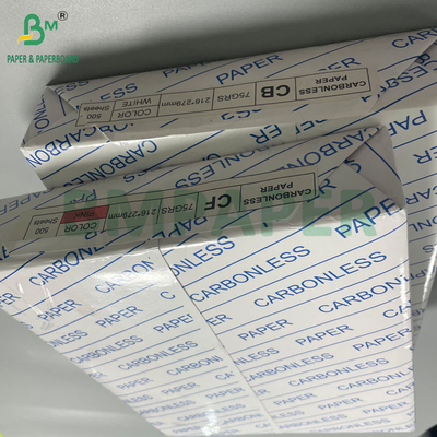 NCR 56G 60G 76G Black Image Carbonless Copy Paper Dalam Roll Dalam Sheet Dalam Ream