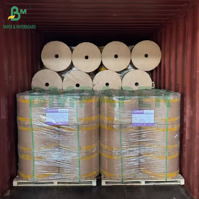 30g Single Gloss Waxed Black Paper Roll 370mm 375mm 380mm Premium Inner Liner Untuk Kantong Mangga