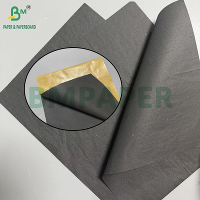 30g Single Gloss Waxed Black Paper Roll 370mm 375mm 380mm Premium Inner Liner Untuk Kantong Mangga