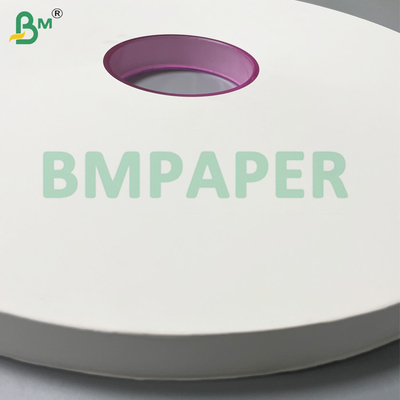 28gm White Straw Wrapping Paper 38mm / 44mm untuk individu dibungkus Restaurant Straw