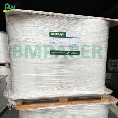 FDA 24gsm 28gsm kertas pembungkus tusuk gigi 26,5mm 27mm x 5000m Tidak beraroma & dapat disegel panas