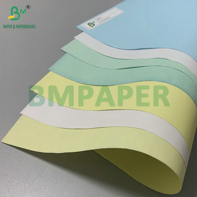 Kuning Biru 55gm 60gm Blank Carbonless Paper Untuk Kuitansi Ukuran Surat Pencetakan
