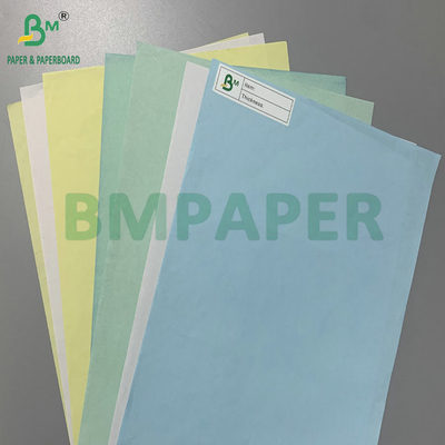 Kuning Biru 55gm 60gm Blank Carbonless Paper Untuk Kuitansi Ukuran Surat Pencetakan