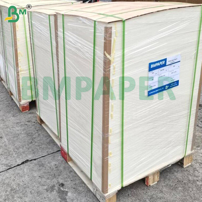 80GSM 90GSM Kertas kraft putih untuk kantong Kekuatan tinggi tahan air mata Makanan aman Pulp kayu penuh