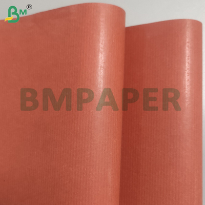 Lembar kertas kraft bergaris cokelat untuk kemasan bunga