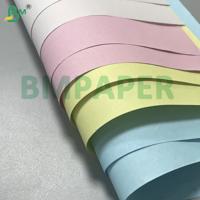 50-120gsm Clear Image Coated Carbonless NCR Copy Paper CB / CF / CFB Rolls untuk Faktur dan Kuitansi Bill pencetakan