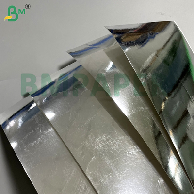 68g 70g Ketahanan Tinggi & Kemampuan Lipat Papan Metalis Perak Untuk Kemasan Kosmetik Kemasan Mewah
