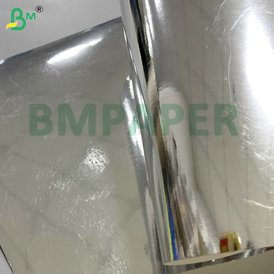 68g 70g Ketahanan Tinggi & Kemampuan Lipat Papan Metalis Perak Untuk Kemasan Kosmetik Kemasan Mewah
