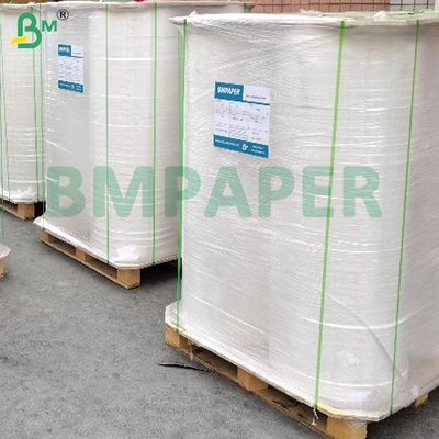 24gsm Putih Cetak Eco Straw Wrapped Paper Food Paper 22mm 5000m Untuk kemasan jerami