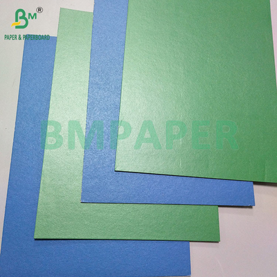 1.2mm 1.4mm Bule Warna Hijau Lapisan Gri Back Cardboard Untuk Membuat Kotak