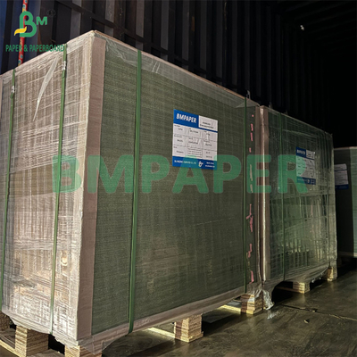 1.2mm 1.4mm Bule Warna Hijau Lapisan Gri Back Cardboard Untuk Membuat Kotak