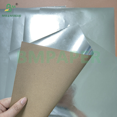 116gsm 145gsm Sliver Metallic Aluminized Kraft Paper Kertas kemasan makanan