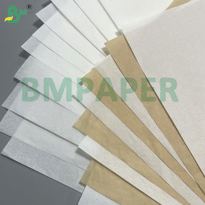 30g 35g Putih Kepiting Degradable Food Safety Greaseproof Paper Untuk Pengemasan Makanan Goreng Pengemasan Hamburger