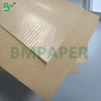 Kertas Kado Kraft Bergaris Cokelat Murni 50gsm 60gsm Kertas MG