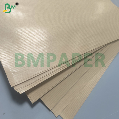 Kertas Kado Kraft Bergaris Cokelat Murni 50gsm 60gsm Kertas MG