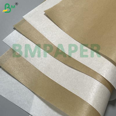 35g 38g  Brown Microwave Safe Air Fryers Greaseproof silicone parchment paper for Self-adhesive backing paper