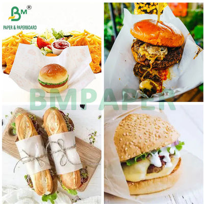 Kertas Lilin MG Putih 30gram 35gram 40gram Anti Minyak Dalam Gulungan untuk Paket Deli