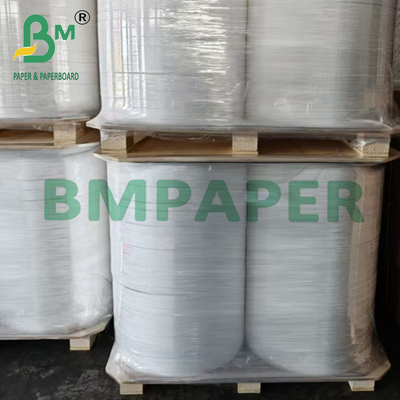 Kertas Pembungkus Sedotan Putih Murni Food Grade 26g Untuk Minuman 28/29mm x 6000m