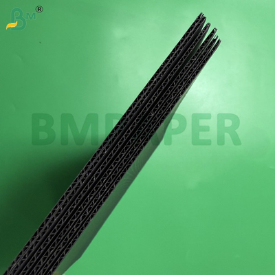 Papan E Flute Hitam Premium 440gsm Kedua Sisi Finishing Matte Tidak Dilapisi