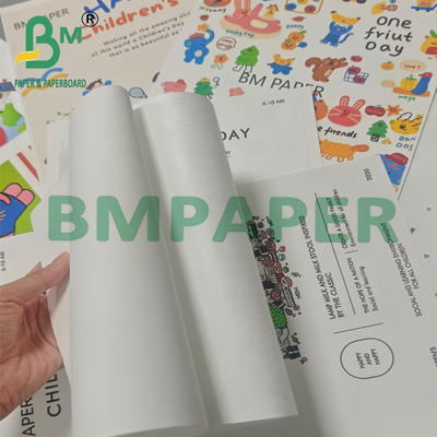 Kertas Printable Tahan Lembab Putih 55g 1056D untuk Label & Tag