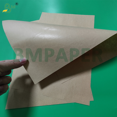 60g 100% Virgin Ribbed Brown Kraft Paper For Flower Packing 60cm High Strength