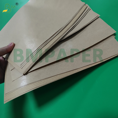 60g 100% Virgin Ribbed Brown Kraft Paper For Flower Packing 60cm High Strength
