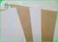 450gsm FSC Bersertifikat Tanah Liat Dilapisi Kraft Kembali Food Grade Paper Roll / Putih Liner Kertas Untuk Kemasan