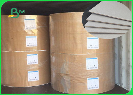 800GSM Daur Ulang Pulp Chipboard Uncoated All Grey Dengan FSC Untuk Penutup Pengikat