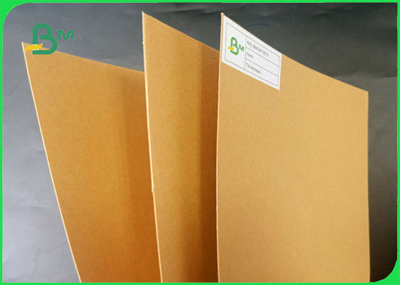 250gsm - 400gsm Ketangguhan Baik FSC Natural Brown Kraft Liner Paper Untuk Pengepakan