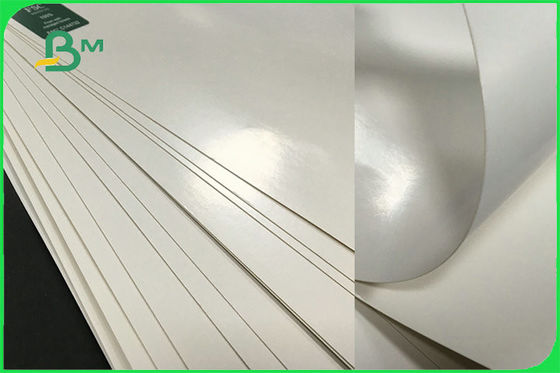 FSC FDA 300gsm Gading Satu Sisi Dilapisi Papan Putih PE GC1 Kertas Untuk Mangkuk Kertas