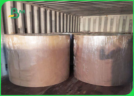 Papan C1S Resmi Fsc Dengan Pencetakan Offset Abu-Abu Kembali Dalam Roll Jumbo 1160mm