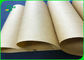 610 * 860mm Virgin Wood Pulp 80gsm 120gsm Brown Kraft Liner Paper Untuk Tas Makanan