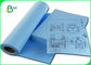 80gsm Inkjet CAD Plotter Paper Roll Dua Sisi Biru Untuk Gambar Yang Jelas