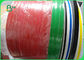 60gsm Ecological Plain Red / Green Kraft Paper Untuk Sedotan Kertas