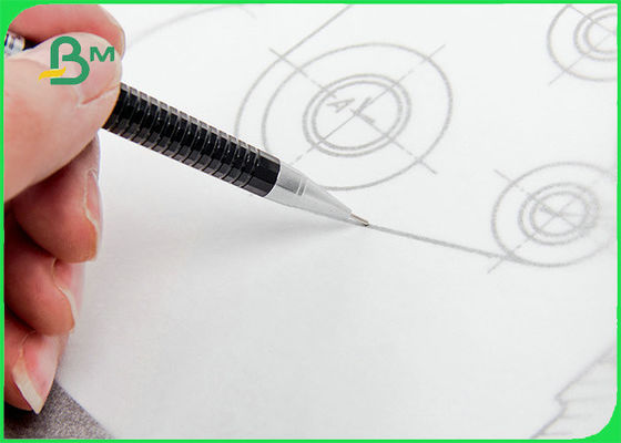 73gsm 83gsm Translucent CAD Tracing Paper Untuk Menggambar 18 Inch 24 Inch X 50 Yard