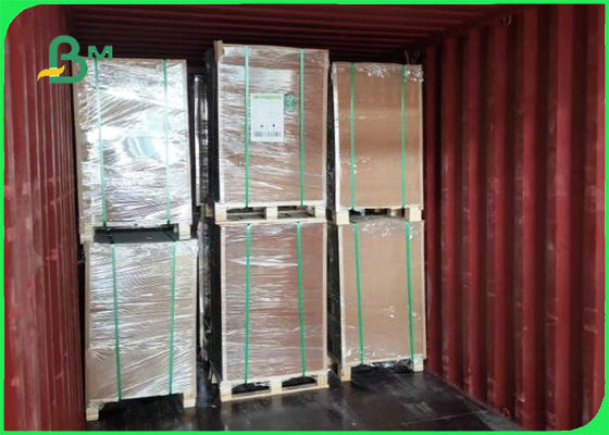 270g + 18g Single Side PE Coated Kraft Board Daya Tahan Tinggi Untuk Pembungkus Makanan