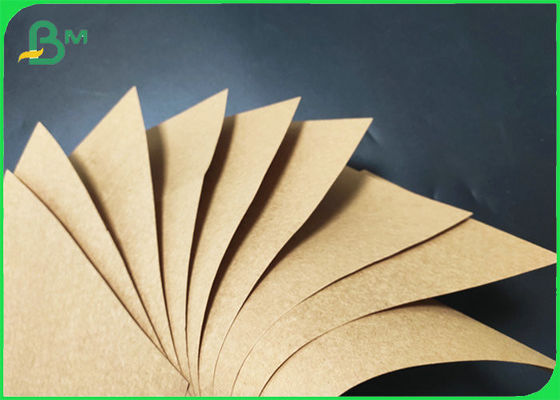 135gm 400gm Daur ulang Brown Kraft Paper Roll Untuk Pengemasan Makanan