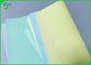NCR 50gsm Canary Color CFB Carbonless copy Paper Roll Untuk Pembuatan Tanda Terima