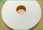 32mm 44mm Slitted Width 28gsm White Wrapped Paper Roll Untuk Straw Packing