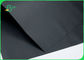 100% Virgin Pulp Solid 350gsm Black Kraft Paper Untuk Pengepakan