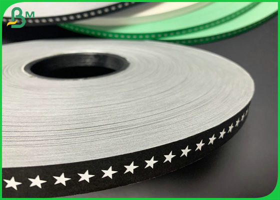 Food Grade Slitted 60gsm 15mm Warna Hitam Dicetak Kertas Jerami Untuk Sedotan Minuman