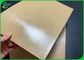 Oilproof 20gsm PE Coated 300gsm Kraft Paper Untuk Kotak Makan Siang Sekali Pakai