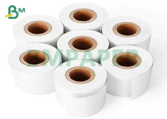 48gsm 57mm * 30m White Thermal Paper OEM Untuk Mesin Kasir Supermarket