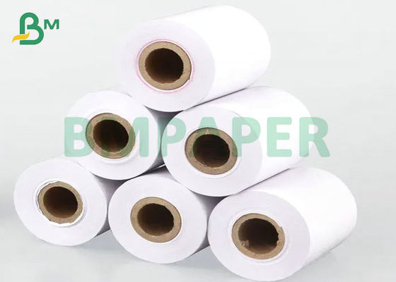 48gsm 57mm * 30m White Thermal Paper OEM Untuk Mesin Kasir Supermarket