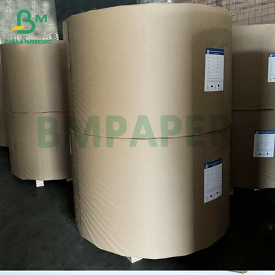 Kelas makanan kuat 65 70 GSM Kertas kantong bungkus coklat yang tidak dicelupkan