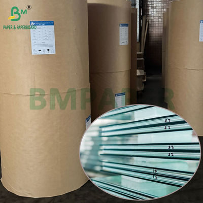 36GSM Excellent Moldw Resistance Brown Kraft Paper untuk Perpaduan Kaca